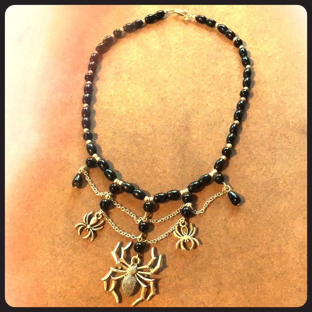 Spider Goth Necklace